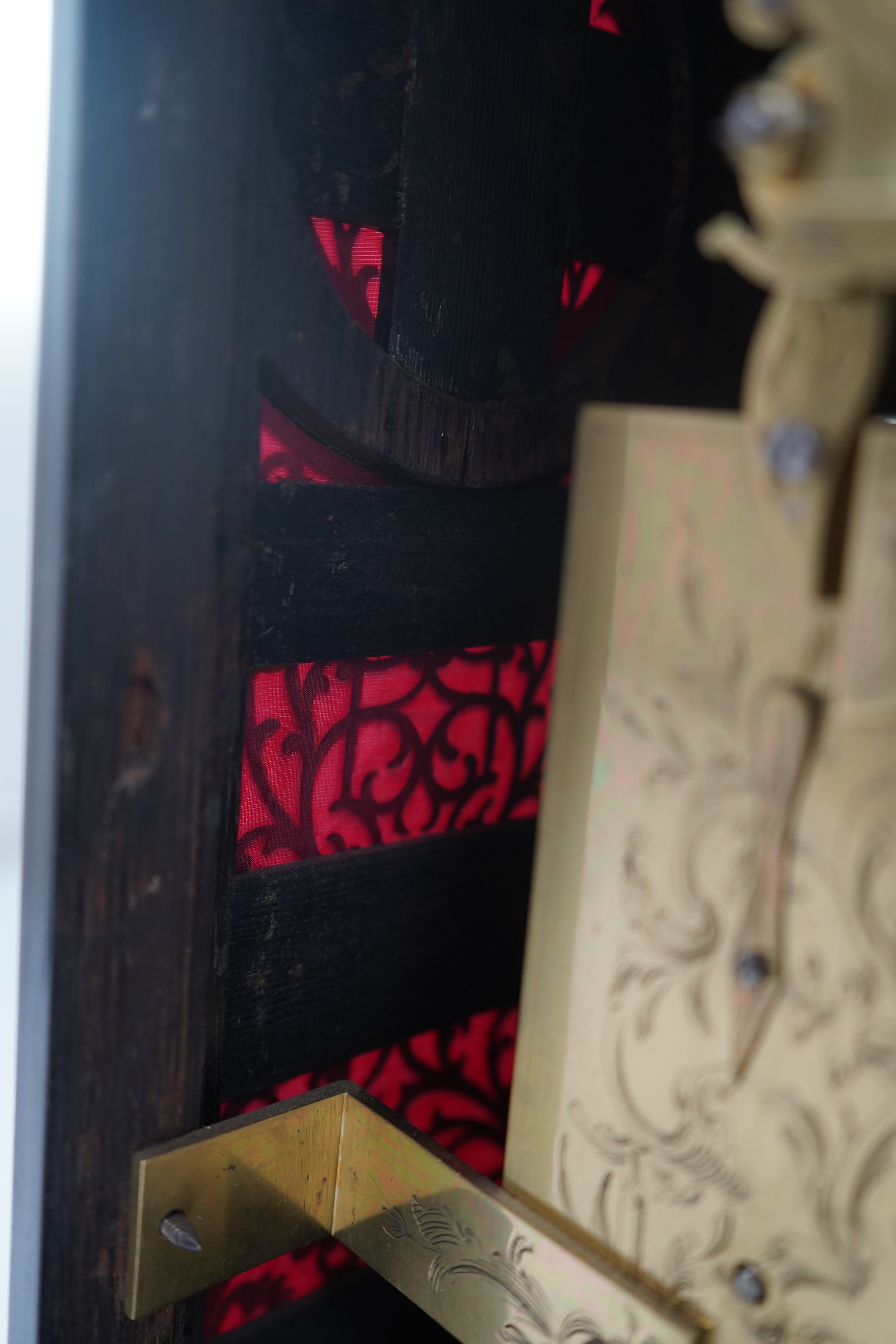 A George III double fusee ebonised bracket clock by John Fladgate, London